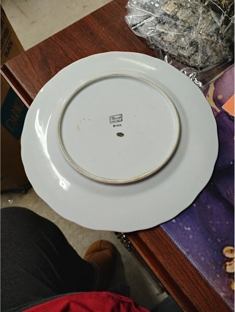 25th Anniversary Celebration Plate Norcrest Fine China B-331 Japan Platinum Trim